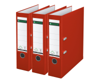 Ordner Leitz 180° 1010 A4 80 mm 3 stuks rood