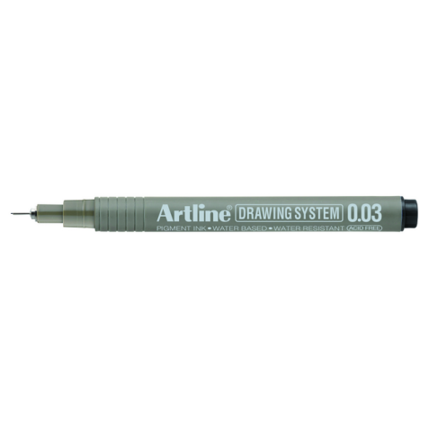Fineliner Artline technisch 0.03mm zwart