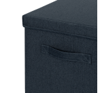Boîte de rangement Leitz tissu avec couvercle 330x325x380mm gris 2 pièces
