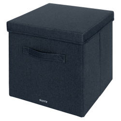 Boîte de rangement Leitz tissu avec couvercle 330x325x380mm gris 2 pièces
