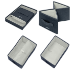 Boîte de rangement Leitz tissu avec couvercle 190x160x285mm gris 2 pièces
