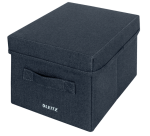 Boîte de rangement Leitz tissu avec couvercle 190x160x285mm gris 2 pièces