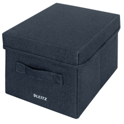 Opbergdoos Leitz gestoffeerd met deksel 190x160x285mm grijs 2 st