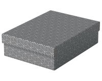Boîte de rangement / cadeau Esselte Home Medium 265x100x260mm gris 3 pièces