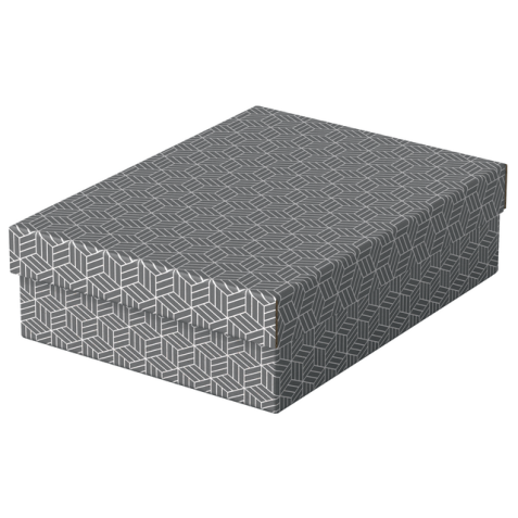 Boîte de rangement / cadeau Esselte Home Medium 265x100x260mm gris 3 pièces