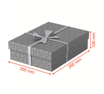 Aufbewahrungs-/Geschenkbox Esselte Home Medium 265x100x260mm grau 3 Stück