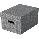 Boîte de rangement Esselte Home Medium 265x205x365mm gris 3 pièces