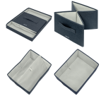 Opbergdoos Leitz gestoffeerd met deksel 285x203x380mm grijs 2 st