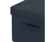 Opbergdoos Leitz gestoffeerd met deksel 285x203x380mm grijs 2 st