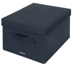 Opbergdoos Leitz gestoffeerd met deksel 285x203x380mm grijs 2 st