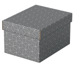 Storage and gift box Home S, set of 3 grijs