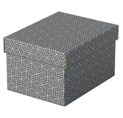 Boîte de rangement / cadeau Esselte Home Petit 200x150x255mm gris 3 pièces