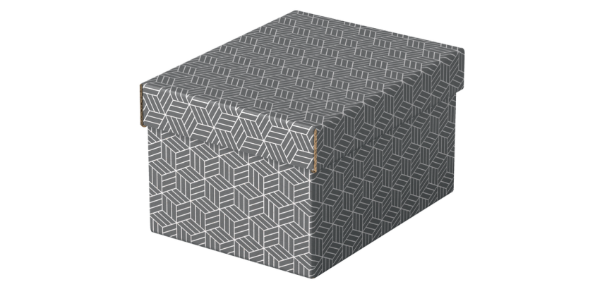 Storage and gift box Home S, set of 3 grijs