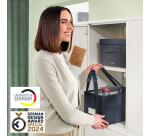 Sac de rangement Leitz tissu 200x210x355mm gris