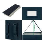 Sac de rangement Leitz tissu 200x210x355mm gris