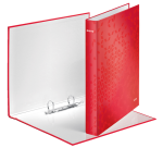 Classeur Leitz WOW A4 Maxi 2 anneaux méc-D 25mm rouge