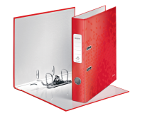 Classeur à levier Leitz WOW 180 laminé A4 50mm rouge
