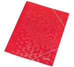 Elastomap Leitz WOW A4 3 kleppen rood