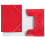 Elastomap Leitz WOW A4 3 kleppen rood