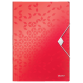 Chemise à élastique Leitz WOW A4 3 rabats PP rouge