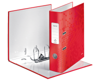 Ordner Leitz WOW 180 gelamineerd 80mm A4 rood