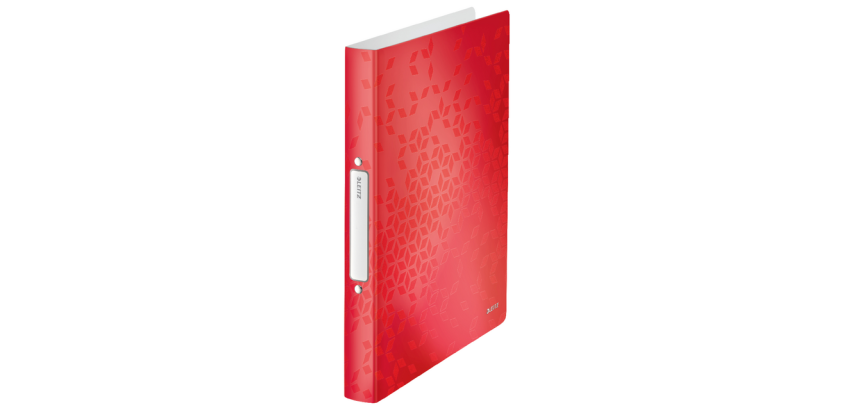 Leitz WOW Binder A4 2 Ring Mec-O 25mm PP Red