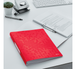 Ringband Leitz WOW A4 2-rings O-mechaniek 25mm PP rood