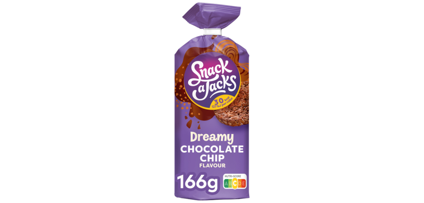 Snack-a-Jacks Reiswaffeln Schokoladenstückchen Packung 166g