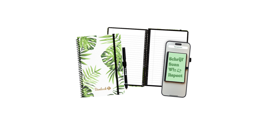 Notitieboek Bambook Original Tropical A5 lijn 40 pagina's uitwisbaar