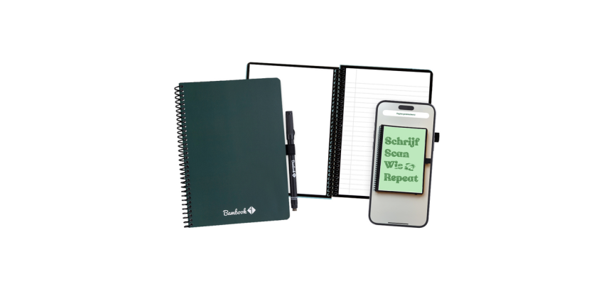 Notitieboek Bambook Original Forest A5 lijn 40 pagina's uitwisbaar