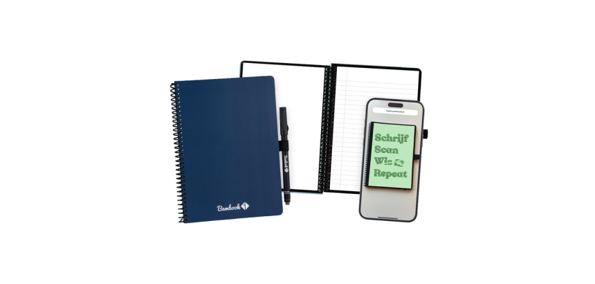 Carnet de notes Bambook Original Navy A5 ligné 40 pages effaçable