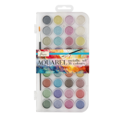 Aquarelverf Nassau fine art doos à 36 metalic napjes