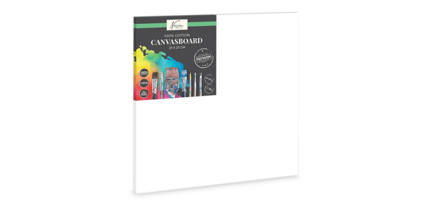 Tableau canvas Nassau fine Art 25x25cm 100% coton 3 pièces