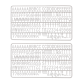 Letter set IEZZY voor letterbord 2x150 wit