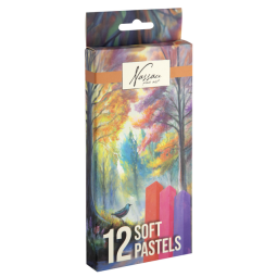 Pastelkrijt Nassau fine art zacht blister 12 stuks assorti