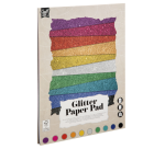 Carton Hobby CarftID Glitter 24x34cm 180g 10 feuilles 10 couleurs