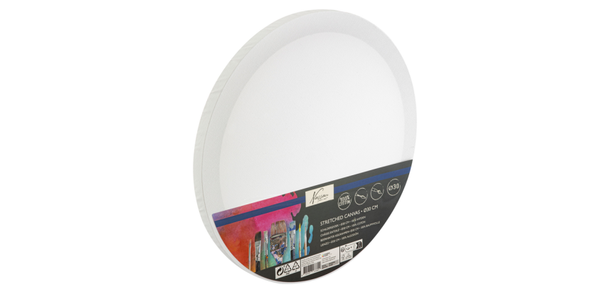 Canvas Nassau Fine Art rond 30cm 100% coton