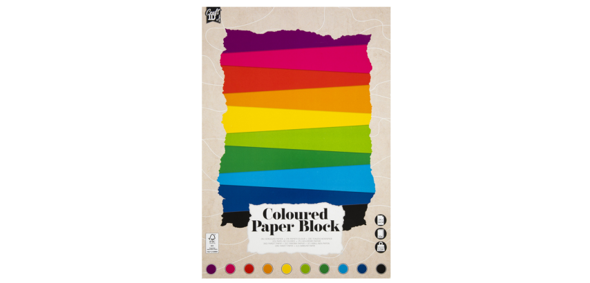 Hobby CraftID Cardboard 24x34cm 120-220g 20 sheets 10 colors