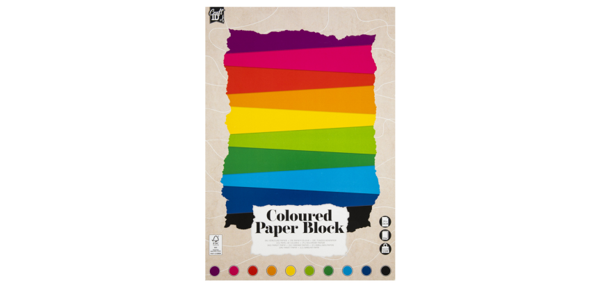 Hobbykarton CarftID 24x34cm 120-220gr 20 vel 10 kleuren