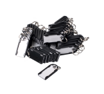 Porte-clés magnétique Pavo noir 50 pièces