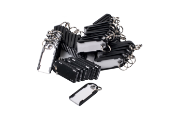 Sleutellabel Pavo magnetisch 50 stuks zwart