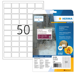 Etiquette HERMA 8338 37x25mm résistante aux intempéries blanc 1250 étiquettes