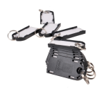 Sleutellabel Pavo magnetisch 10 stuks zwart