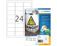 Etiquette HERMA 9537 63,5x33,9mm résistante aux intempéries blanc 960 étiquettes