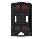Chariot de manutention Pavo Platform Trolley pliable 137kg noir