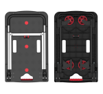 Chariot de manutention Pavo Platform Trolley pliable 137kg noir