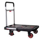 Chariot de manutention Pavo Platform Trolley pliable 137kg noir