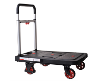 Transportkar Pavo platform trolley inklapbaar 137kg zwart