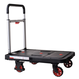 Chariot de manutention Pavo Platform Trolley pliable 137kg noir