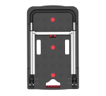 Chariot de manutention Pavo Platform Trolley pliable 137kg noir